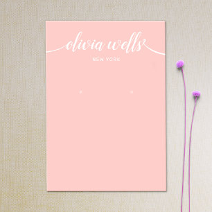 Carte d'affichage Calligraphie Blush Pink