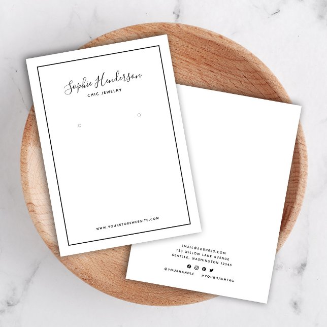 Carte d'affichage Calligraphie et Bordure noire (Créateur téléchargé)