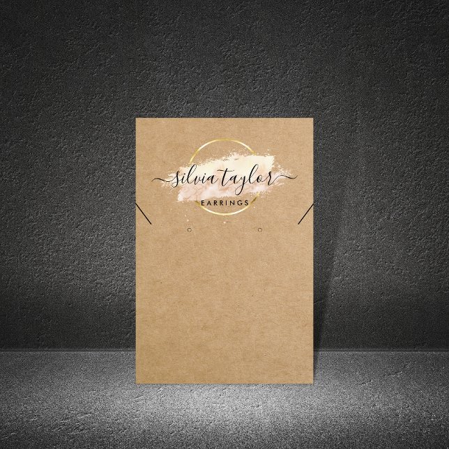 Carte d'affichage Calligraphy Earring Collier (Créateur téléchargé)
