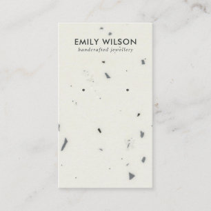 CARTE D'AFFICHAGE CHIC BLANC GRAY TERRAZZO