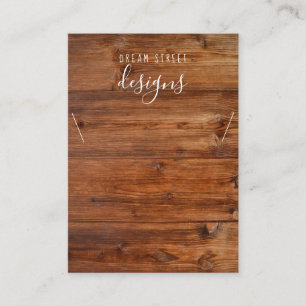 Carte d'affichage Collier Vintage en bois