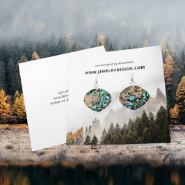 Carte d'affichage de bijoux à oreilles Nature Pine