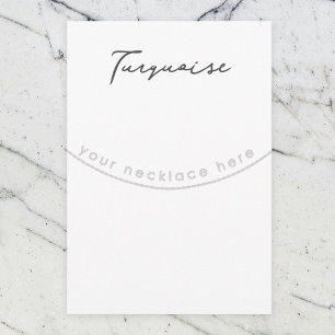 Carte d'affichage de bijoux QR Code