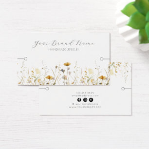 Carte d'affichage de bracelet ・ Fleurs sauvages d'