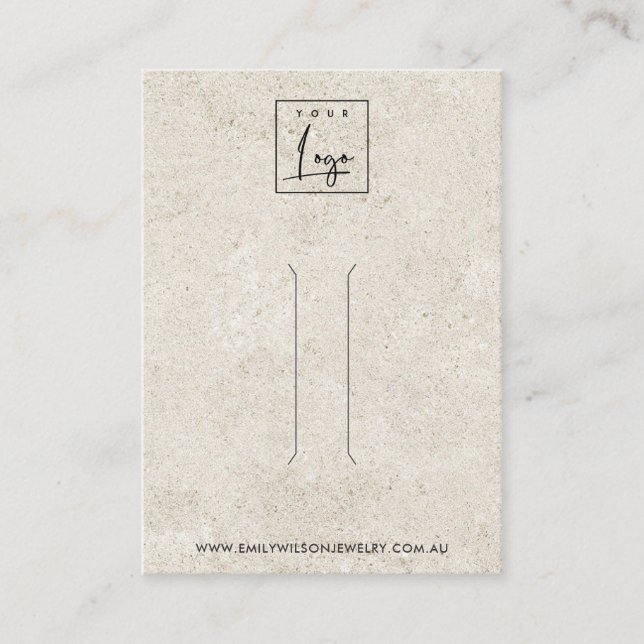 CARTE D'AFFICHAGE DE CLIP DE CHEVEUX EN STUCCO BLA (Devant)