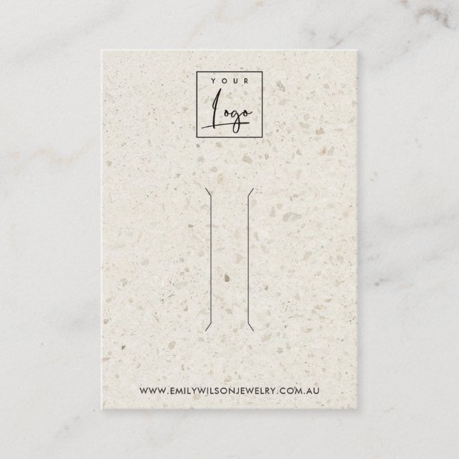 CARTE D'AFFICHAGE DE CLIP DE CHEVEUX RUSTIQUE HORS (Devant)