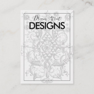 Carte d'affichage de conception Ornate vintage