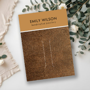 CARTE D'AFFICHAGE DE LA CLIP EN CUIR ROUILLÉE EN T