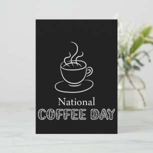 Carte d'affichage de la Journée nationale du café