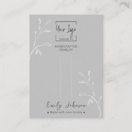 Carte d'affichage de la jupe de cheveux gris pour 