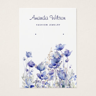 Carte d'affichage de l'aquarelle fleurie Boho mode