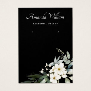 Carte d'affichage de l'aquarelle fleurie Boho mode