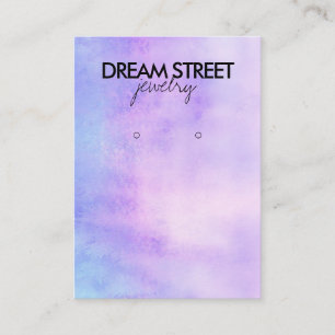 Carte d'affichage de l'oreille aquarelle