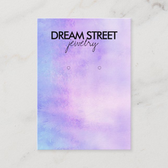 Carte d'affichage de l'oreille aquarelle (Devant)