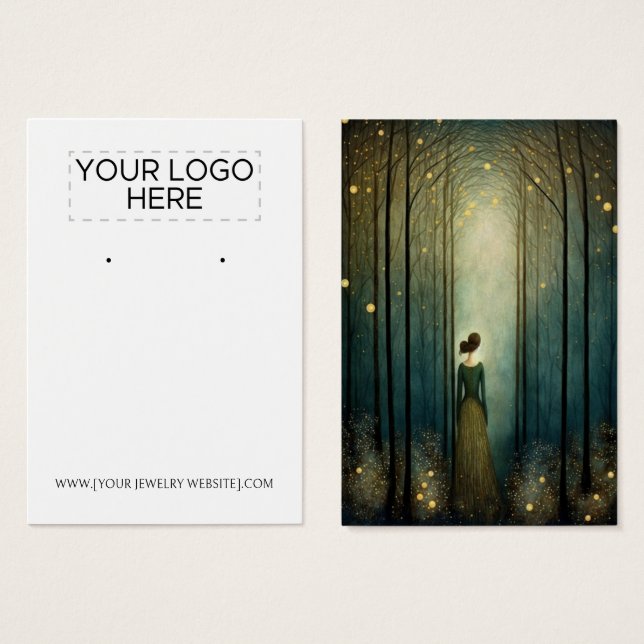 Carte d'affichage de l'oreille de la forêt enchant (Devant & derrière)