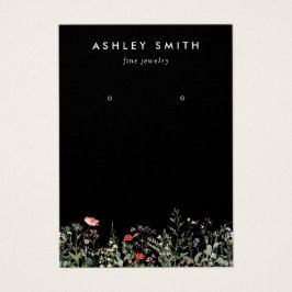 Carte d'affichage de l'oreille du Fleur sauvage no