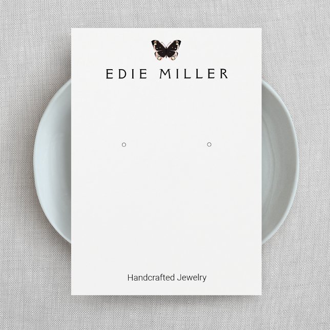 Carte d'affichage de l'oreille du papillon noir (Créateur téléchargé)