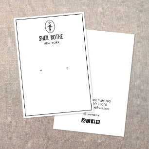 Carte d'affichage de l'oreille du timbre Vintage b