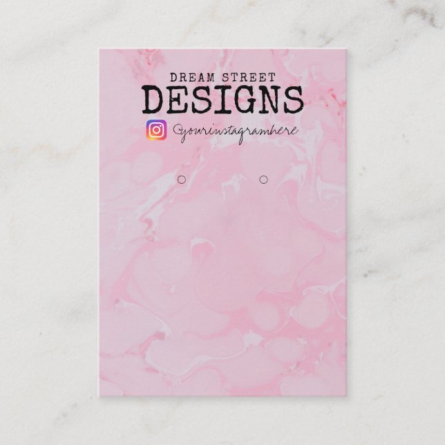 Carte d'affichage de l'oreille en aquarelle Instag (Devant)