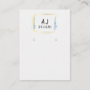 Carte d'affichage de l'oreille en or géométrique f