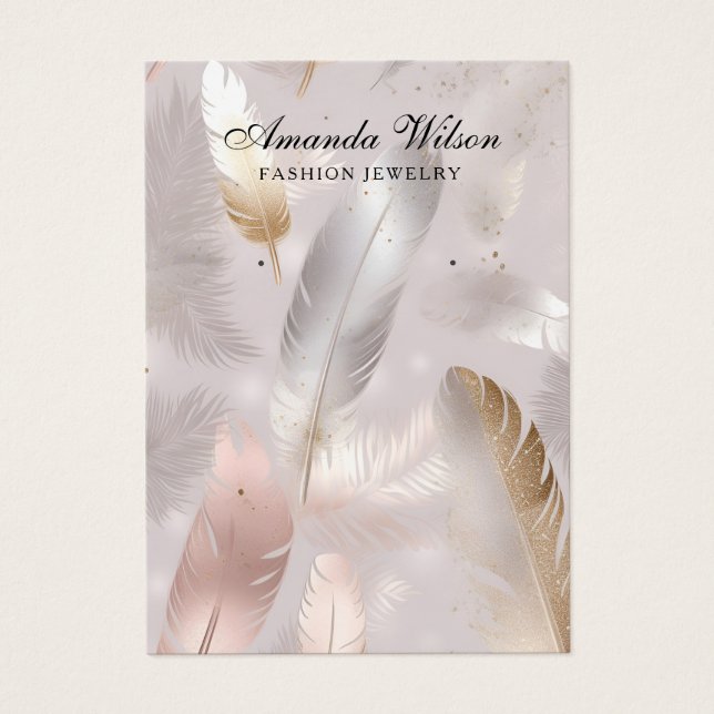 Carte d'affichage de l'oreille pour bijoux élégant (Devant)