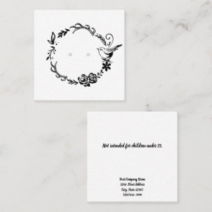 Carte d'affichage de l'oreille sur soie en bois pe