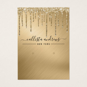 Carte d'affichage de Parties scintillant Gold