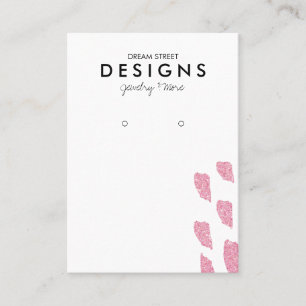 Carte d'affichage de Parties scintillant rose