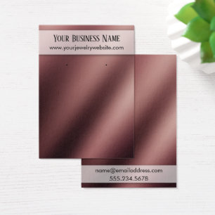 Carte d'affichage de Porte-oreille Rose or lisse