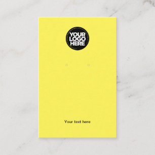 Carte d'affichage de votre logo d'entreprise Jaune