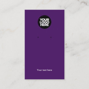 Carte d'affichage de votre logo d'entreprise viole