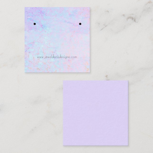 Carte d'affichage des boucles d'oreilles de textur (Devant / Derrière)