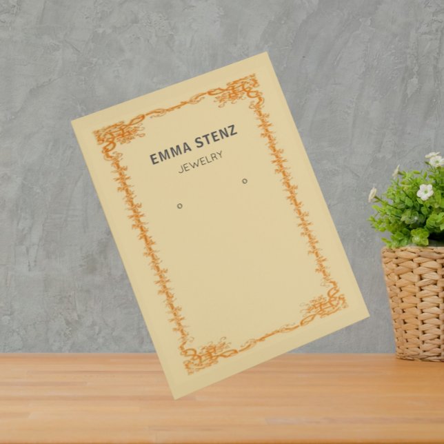 Carte d'affichage d'oreille Retro vintage (Créateur téléchargé)