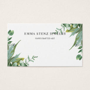 Carte d'affichage du bracelet ・ Aquarelle Eucalypt