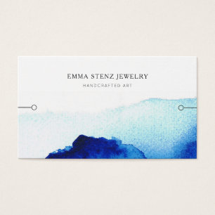 Carte d'affichage du bracelet ・ Aquarelle Indigo B