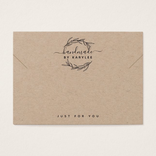 Carte d'affichage du bracelet en feuilles de lauri (Devant)