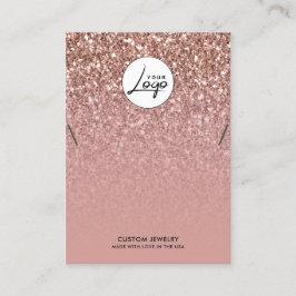 Carte d'affichage du bracelet Rose Gold Logo