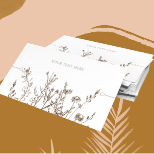 Carte d'affichage du bracelet ・ Terre Florale