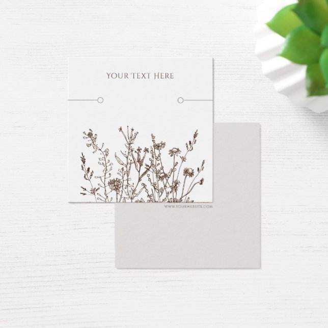 Carte d'affichage du bracelet ・ Terre Florale (Bureau)