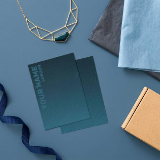 Carte d'affichage du collier bleu foncé moderne