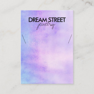 Carte d'affichage du collier d'aquarelle