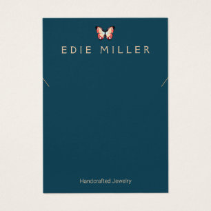 Carte d'affichage du collier de papillon Boho