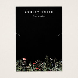 Carte d'affichage du collier de prés Fleur sauvage