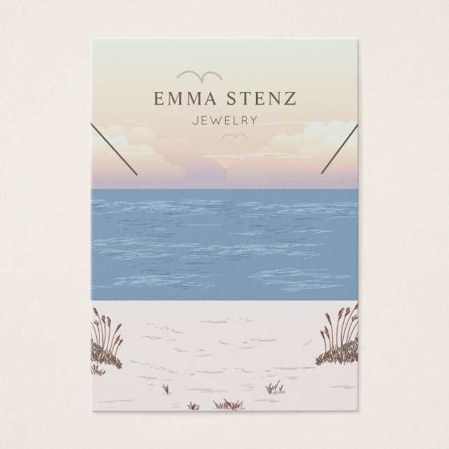 Carte d'affichage du collier de thème de plage pai (Devant)