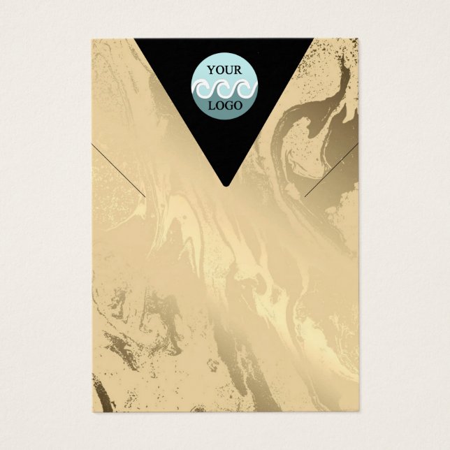 Carte d'affichage du collier en marbre doré (Devant)