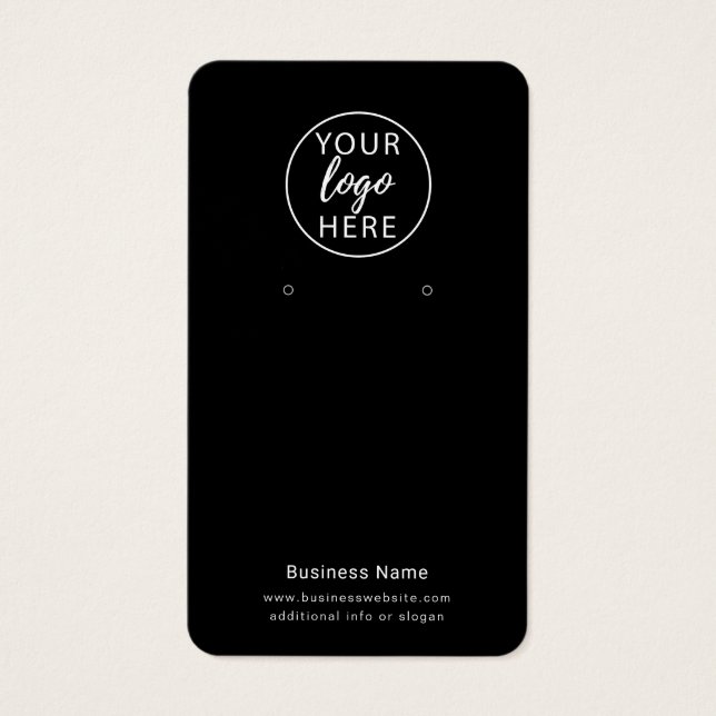 Carte d'affichage du logo professionnel personnali (Devant)