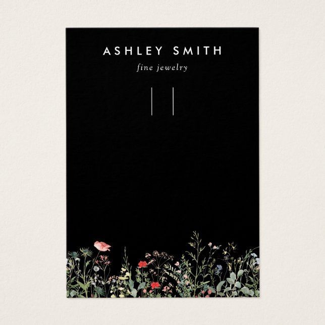 Carte d'affichage du Porte - clé de prairie Fleur  (Devant)