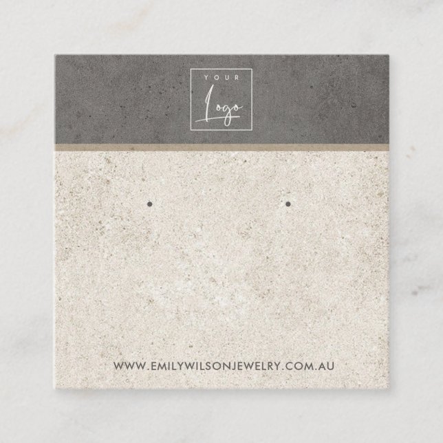 CARTE D'AFFICHAGE DU STUCCO STUD GRIS BLANC OFF (Devant)