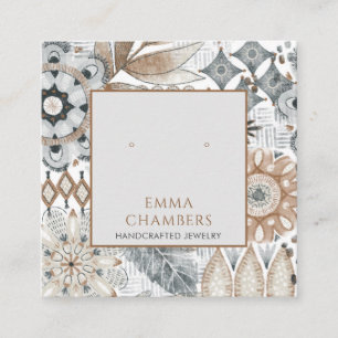 Carte d'affichage Earthy Boho