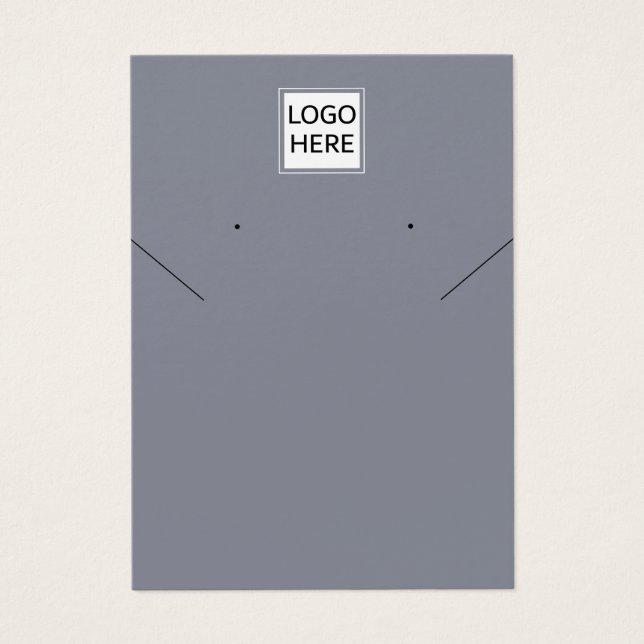 Carte d'affichage Elegant Chic Collier moderne (Devant)